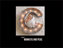 Tablet Screenshot of monkeysandpeas.com